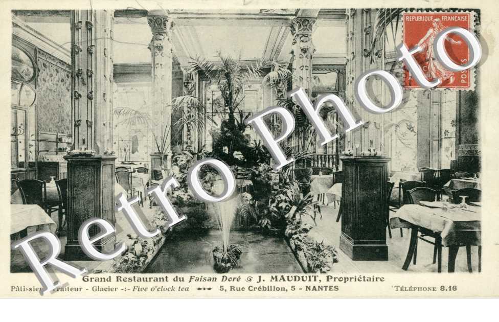 Grand Restaurant du Faisan Dore J. Mauduit  5 rue Crebillon