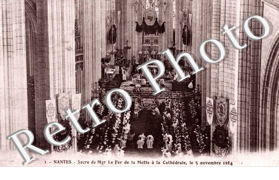 Sacre de Monseigneur Le Fer de la Motte a la cathedrale le 5 novembre 1914
