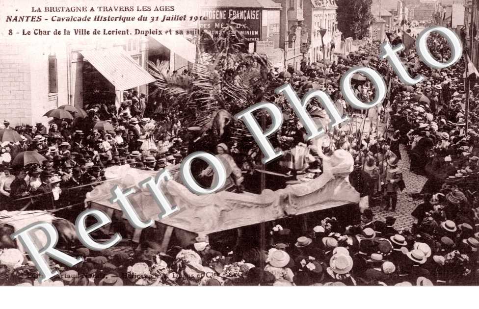 Cavalcade historique du 31 juillet 1910  Le char de la ville de Lorient