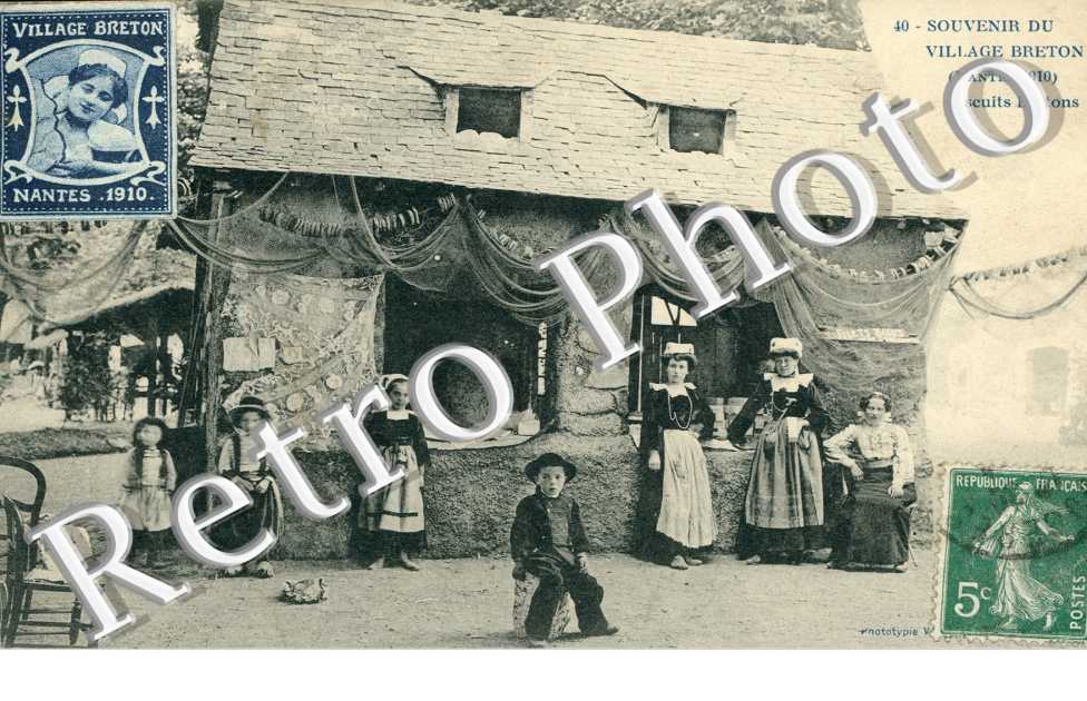 souvenir du village breton 1910  Biscuits Bretons