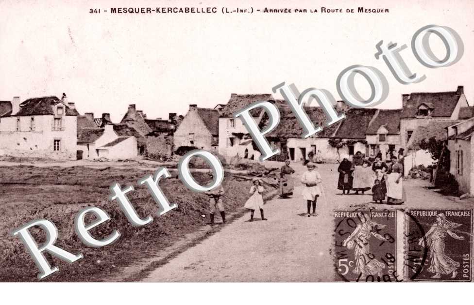 arrivee par la route de mesquer