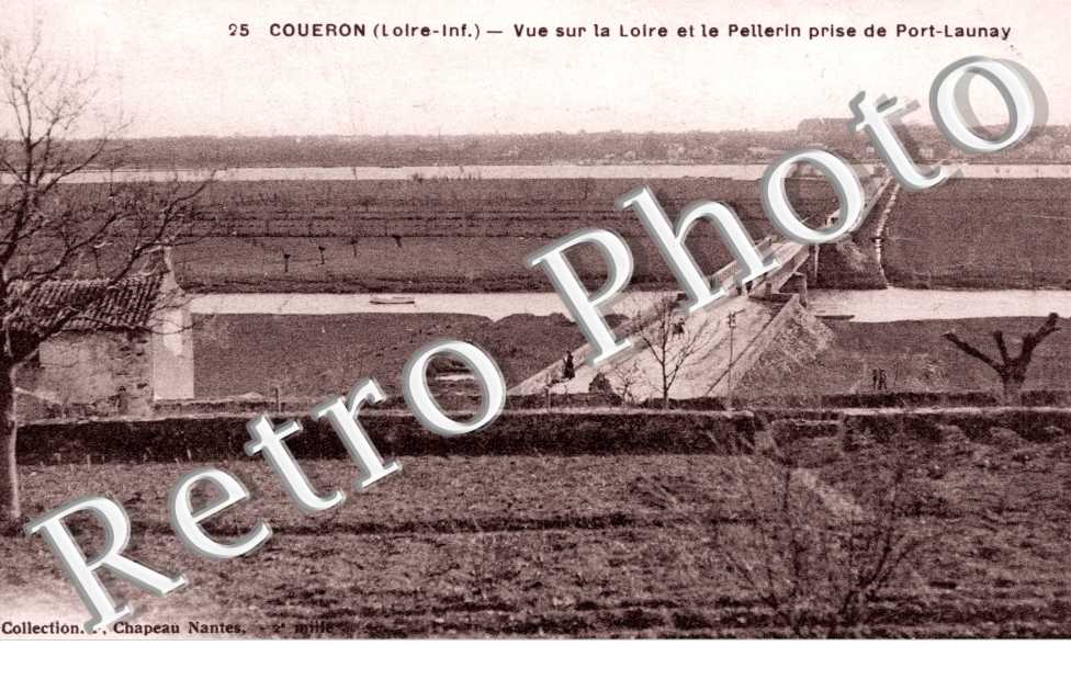 Vue sur la Loire et le Pellerin prise de Port-Launay