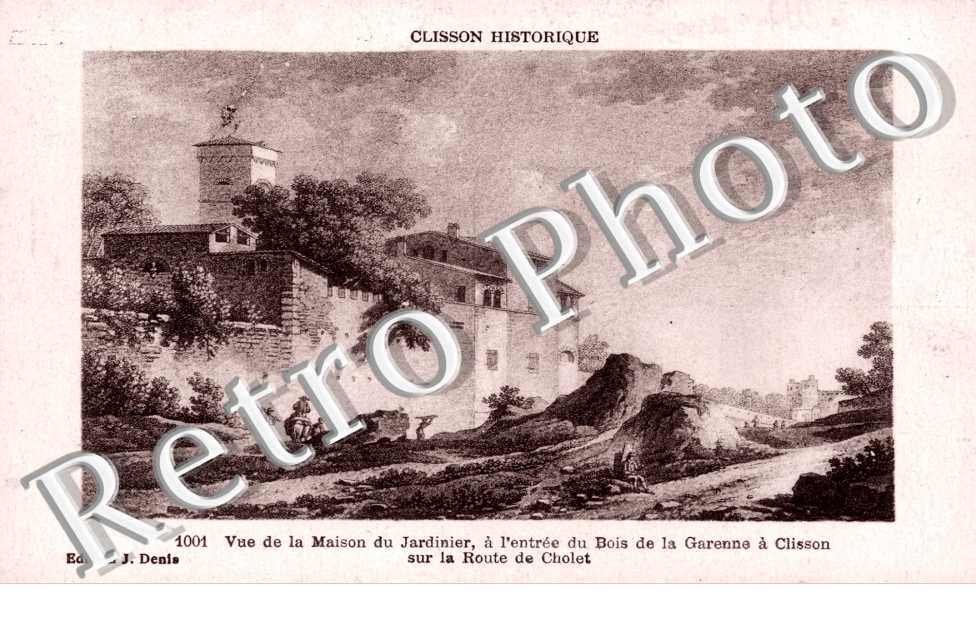 Vue de la Maison du Jardinier a l&#039;entree du Bois de la Garenne sur la Route de Cholet