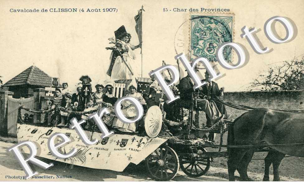 Cavalcade de Clisson 4 août 1907, char des provinces