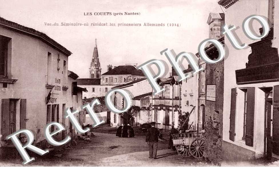 LES COUETS. vue du seminaire ou resident les prisonniers allemands (1914)