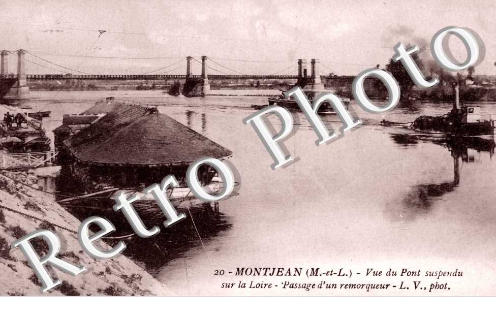 Vue du Pont suspendu sur la Loire
