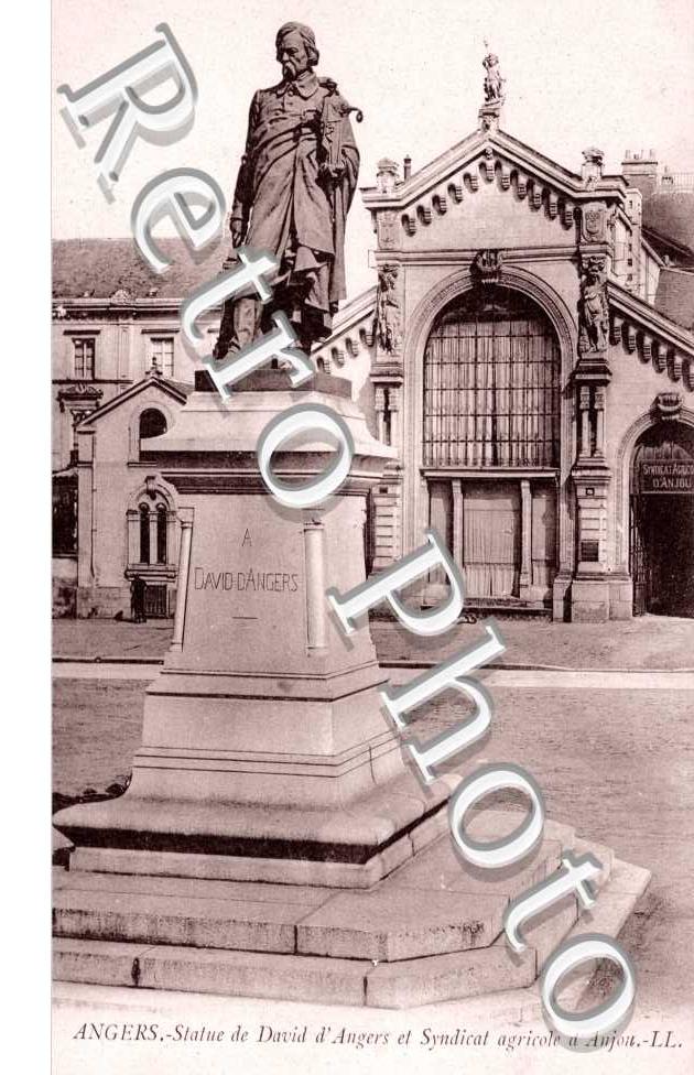 statue de David d'Angers et syndicat agricole d'Anjou