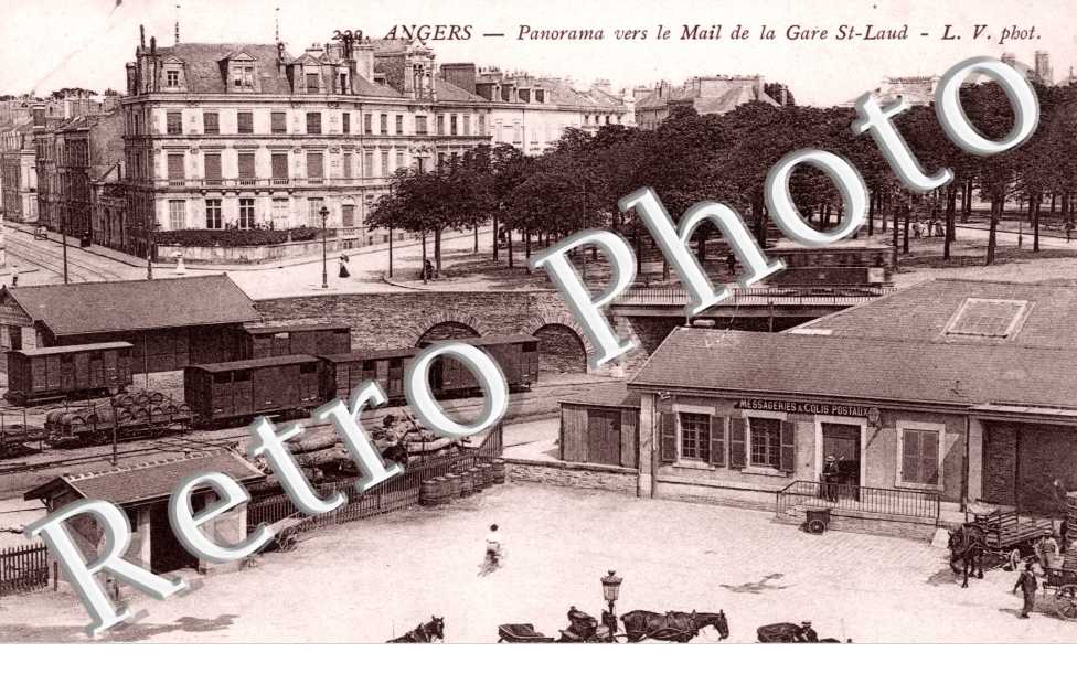 panorama vers le Mail de la gare Saint Laud
