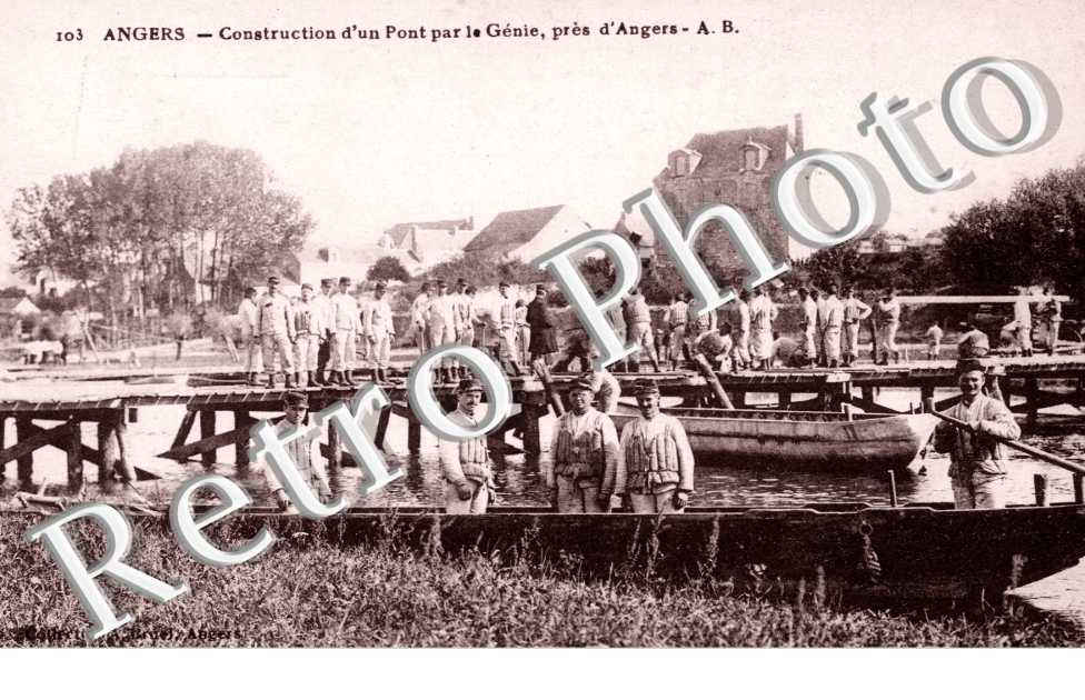 construction d'un pont par le genie