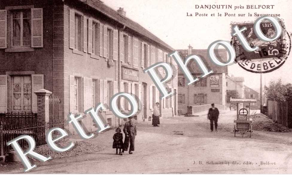 La poste et le pont sur la Savoureuse