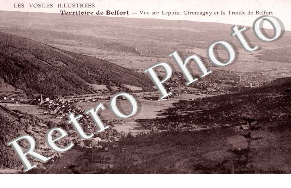Vue generale, Giromagny et la Trouee de Belfort