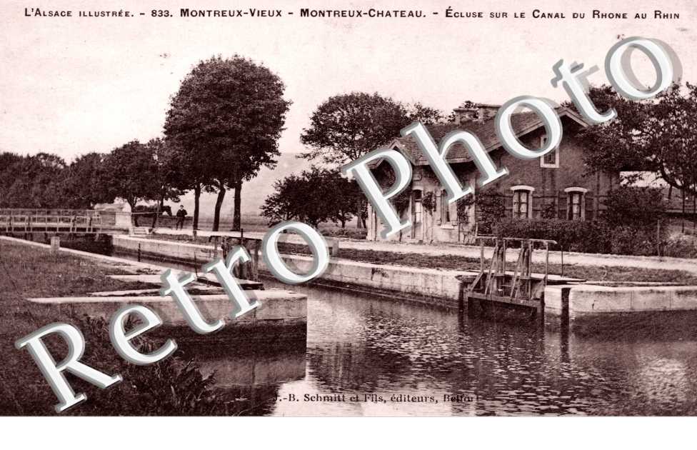 Montreux Vieux Montreux Chateau  Ecluse sur le canal