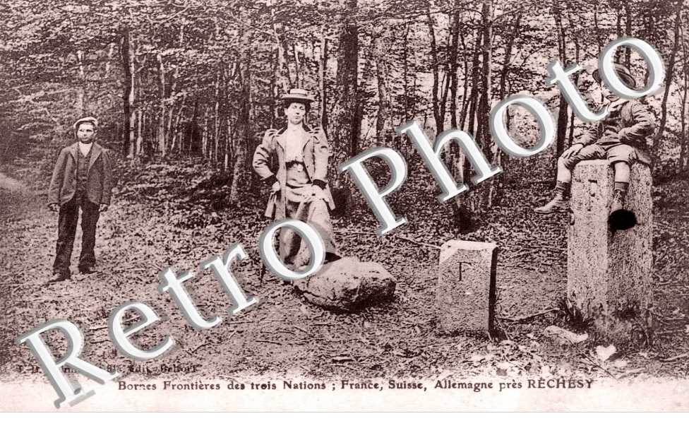 Bornes Frontieres des trois Nations : France, Suisse, Allemagne