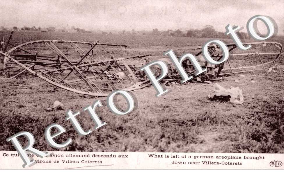 Ce qui reste d&#039;un avion allemand descendu