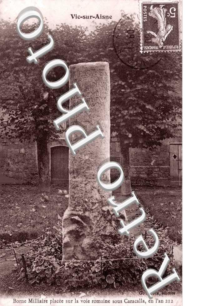 Borne militaire sur la voie romaine