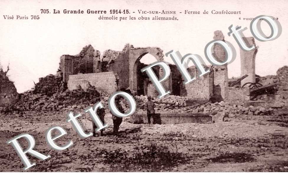 Ferme de Confrecourt en 1915