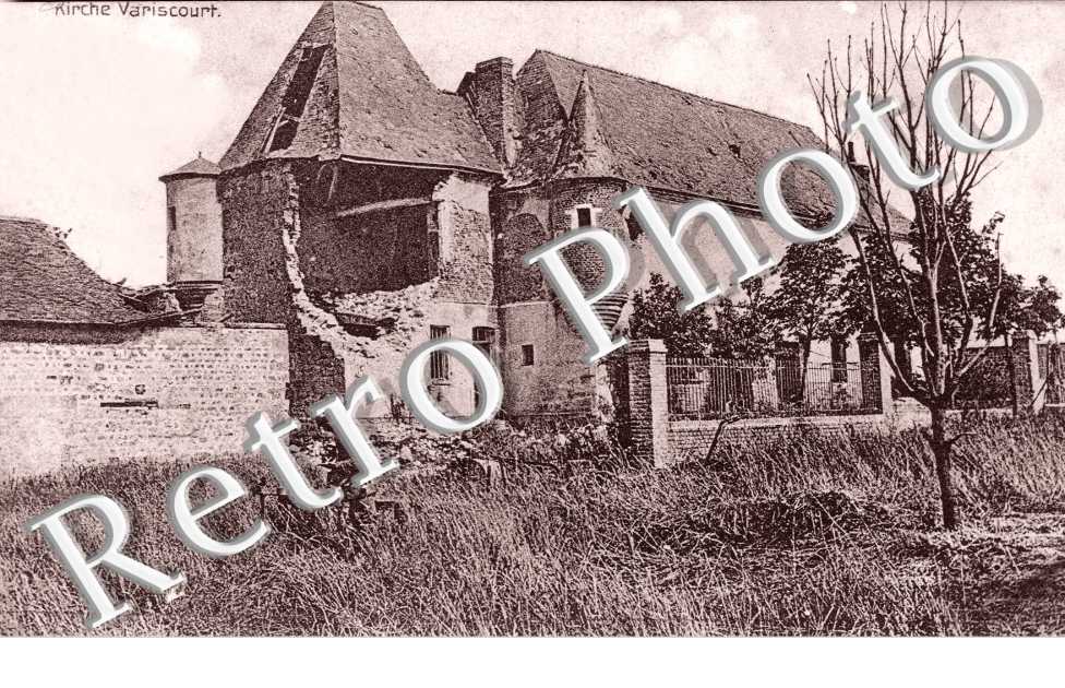 l&#039;eglise - carte militaire allemande 1916