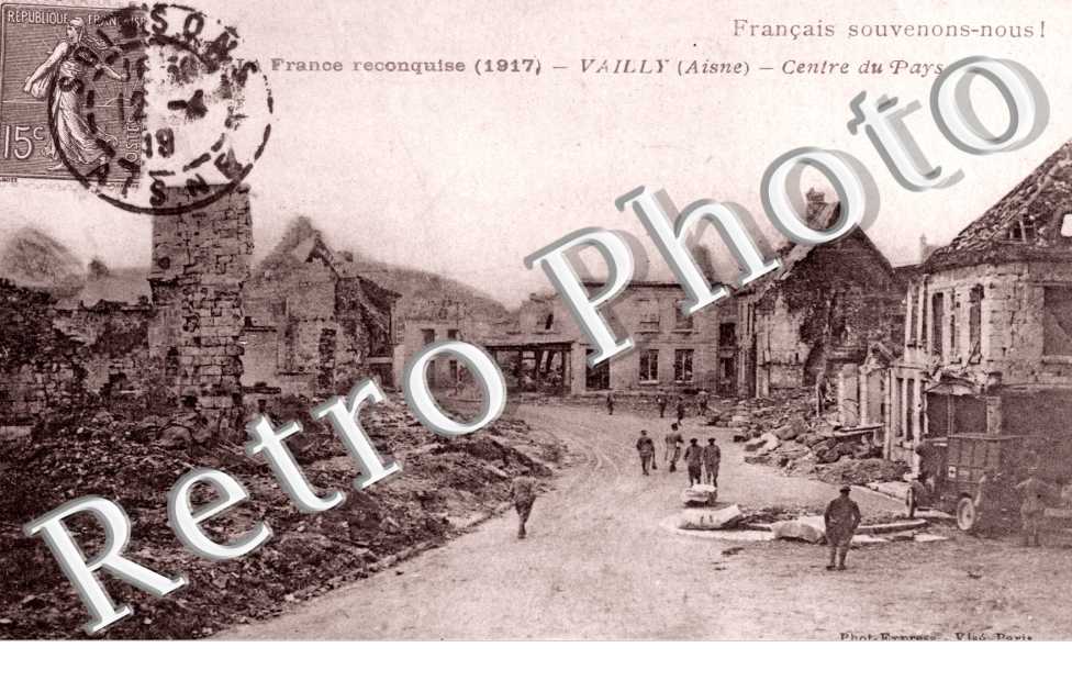 centre du pays en  ruines 1917