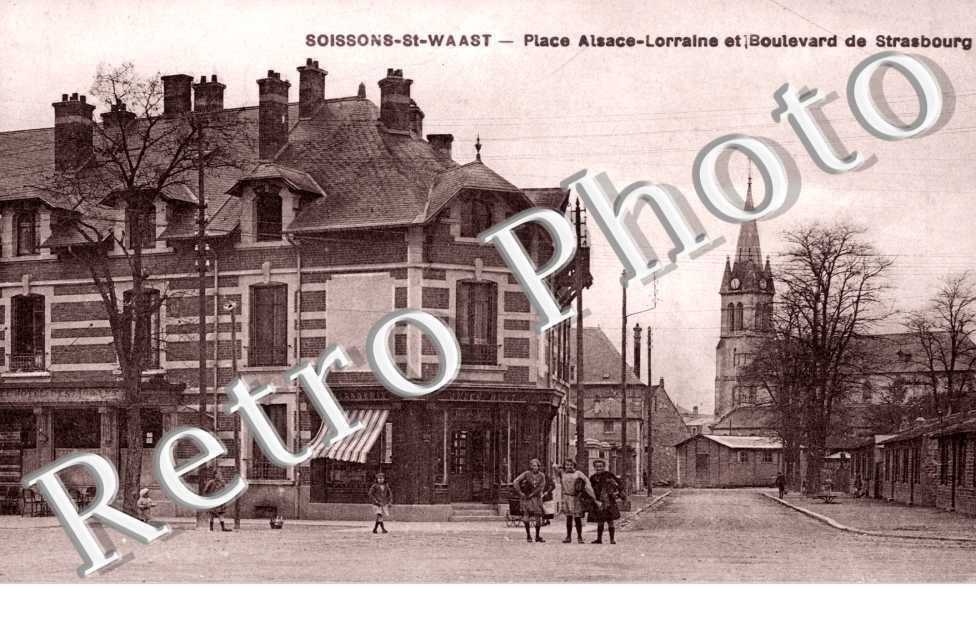 Saint Waast, Place Alsace Lorraine et Boulevard de Strasbourg