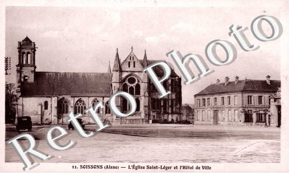 l&#039;eglise saint Leger et l&#039;hotel de ville