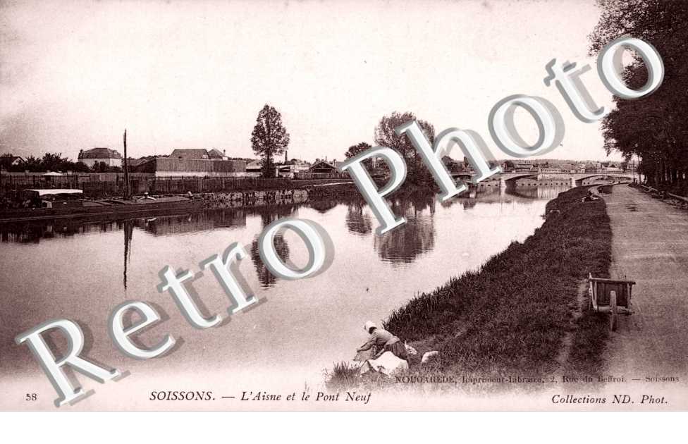 L&#039;Aisne et le Pont Neuf