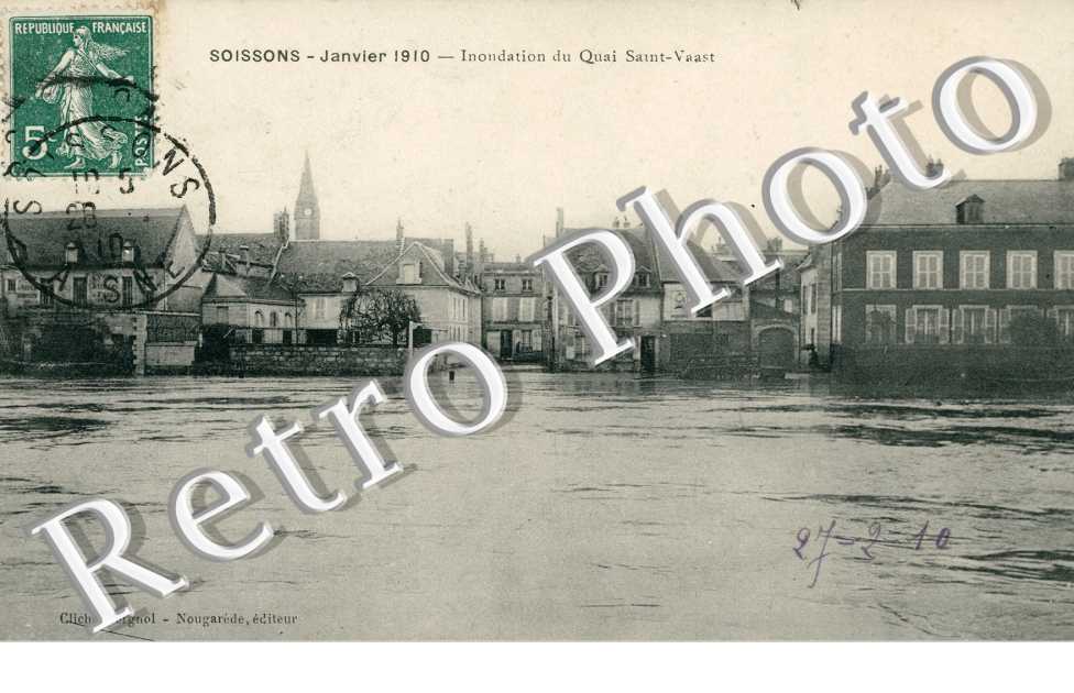 Janvier 1910 - Inondation du Quai Saint-Vaast