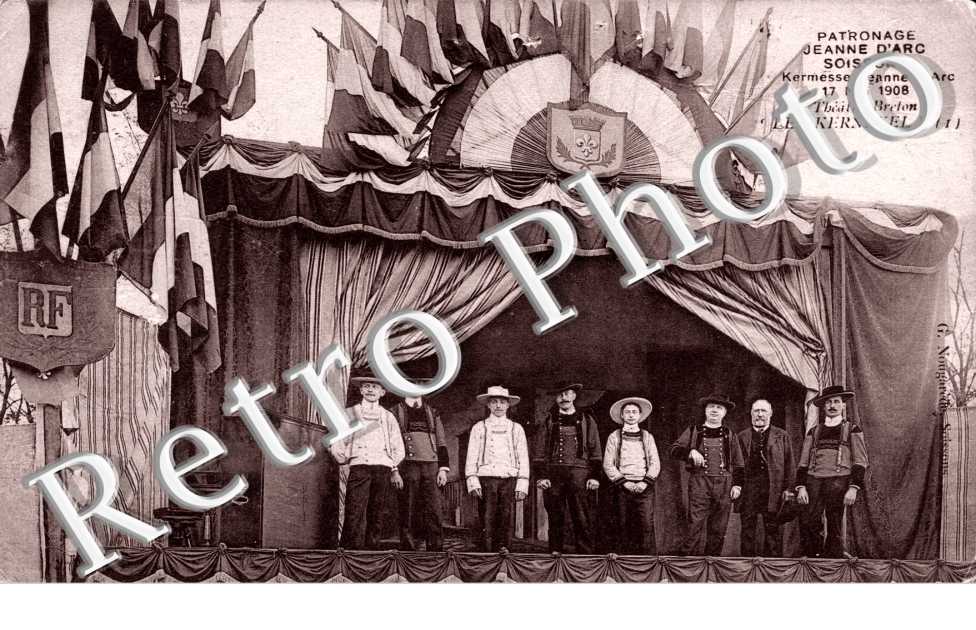 Patronahe Jeanne d'Arc 17 mai 1908 Theatre  " Les Kernevel "