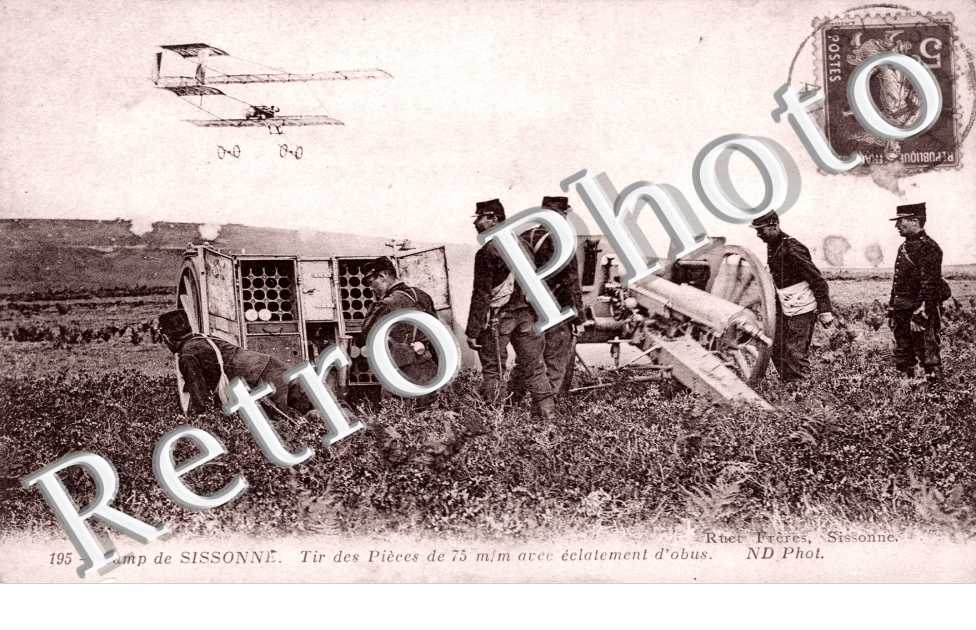 Le Camp, Tir des pieces de 75 mm