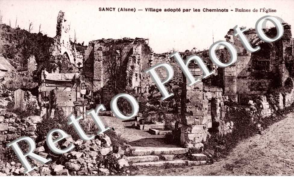 Village adopte par les cheminots Ruines de l&#039;eglise