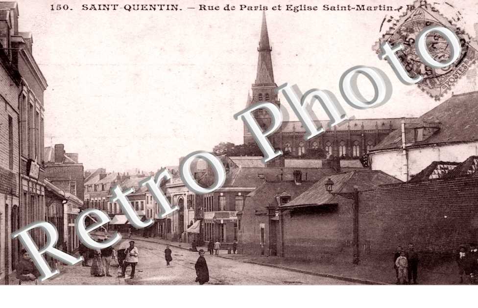 Rue de Paris et Eglise Sainte Martin