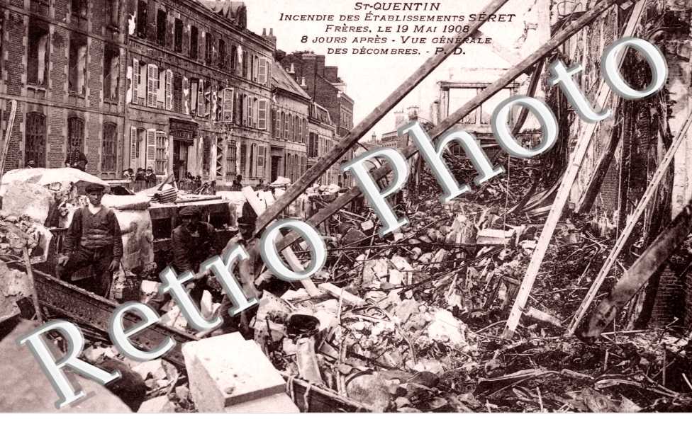 Incendie des Etablissements Seret Freres, 19 mai 1908