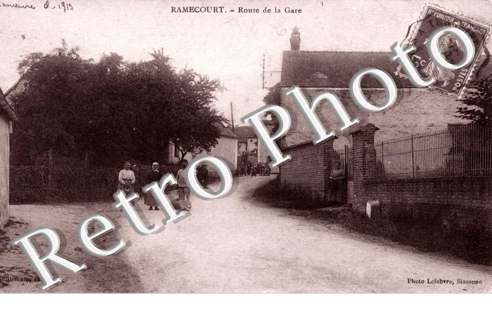 RAMECOURT-  route de la gare
