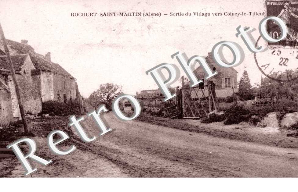 sortie du village vers Coincu-le-Tilleul