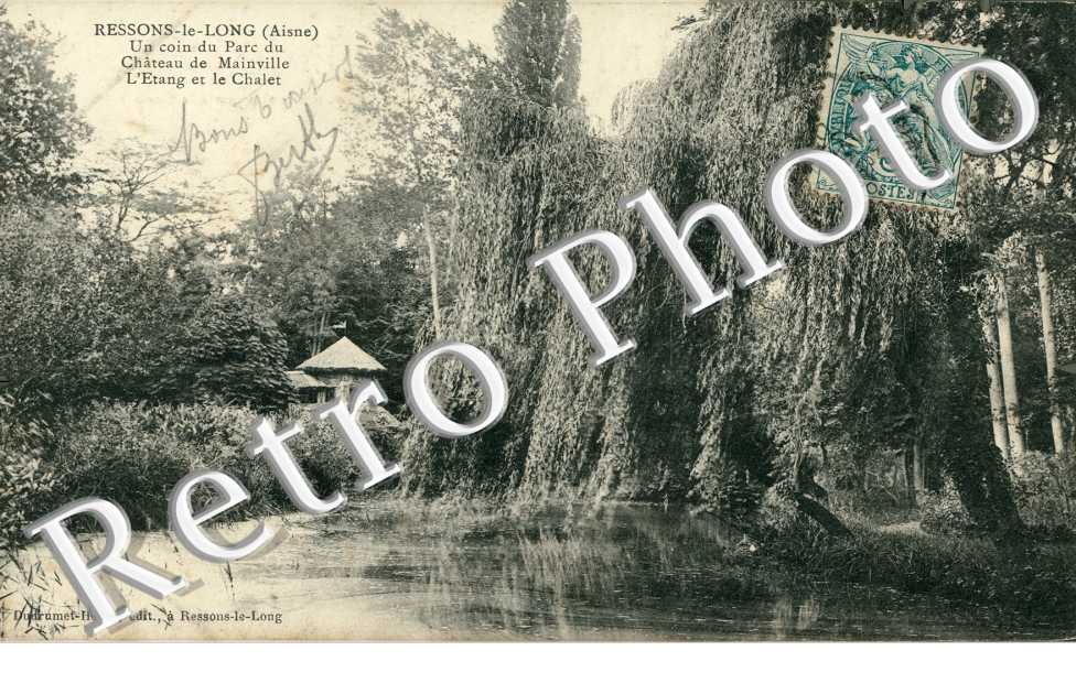 un coin du parc du Château de Mainville