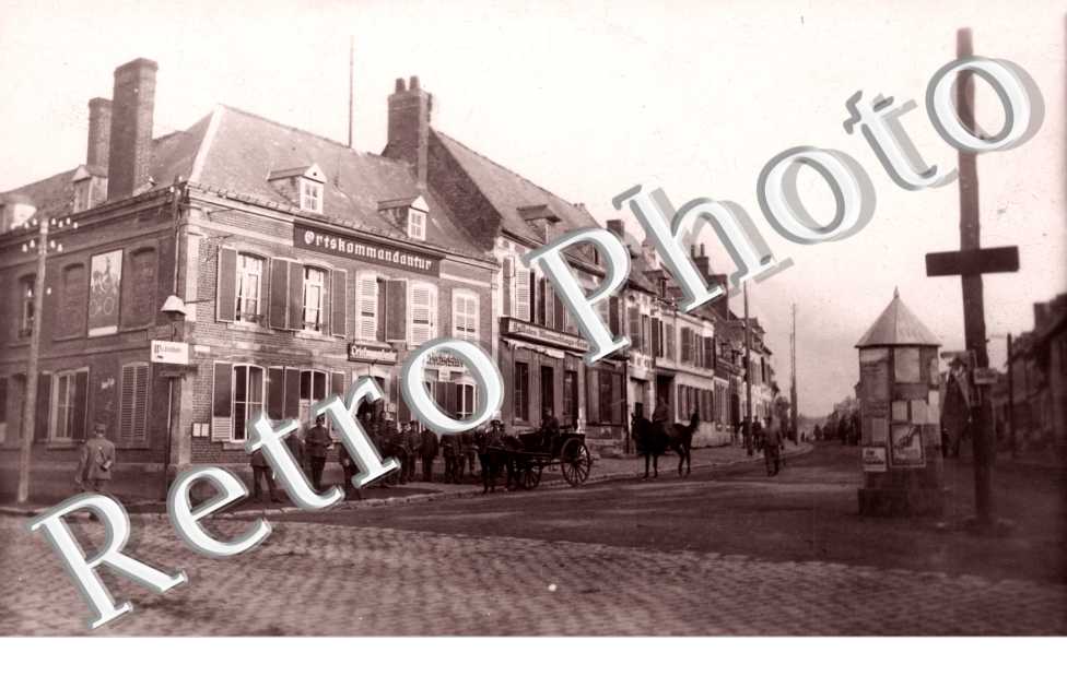 Ortskommandantur - carte militaire allemande 25 octobre 1917