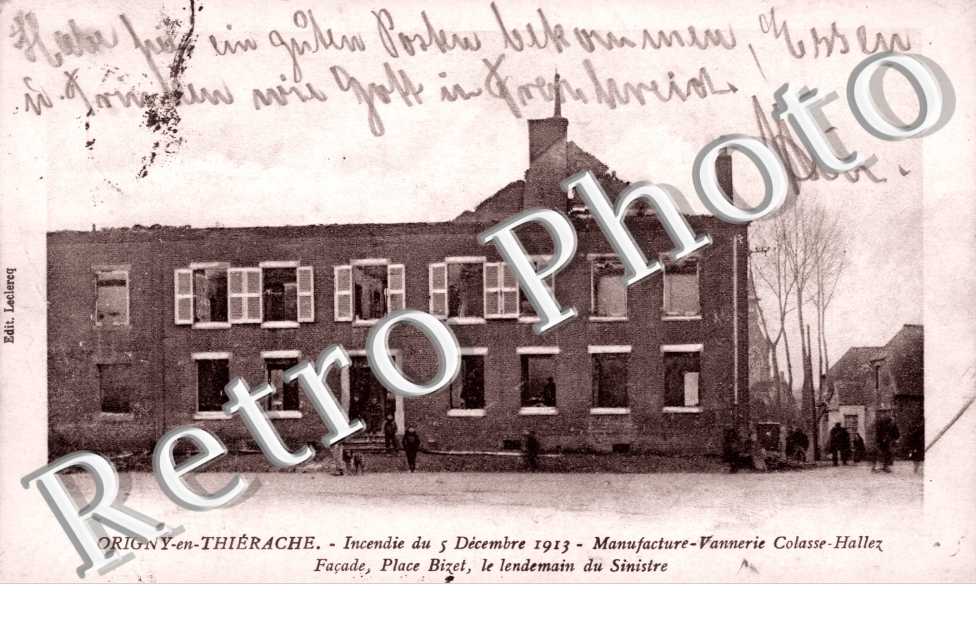 Incendie du 5 decembre 1913, Manufacture Vannerie Colasse Hallez