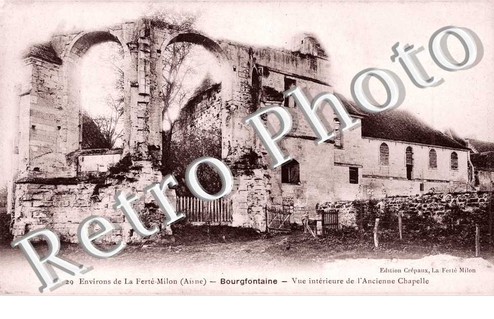 Bourgfontaine. Vue intérieure de l&#039;ancienne chapelle