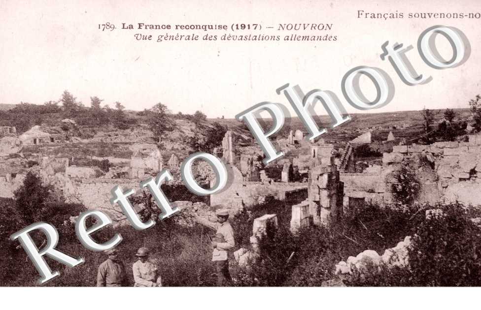 Vue generale des devastations allemandes