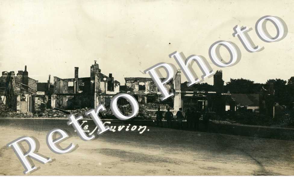 Le Nouvion - ruines guerre 14/18 - militaire carte allemande