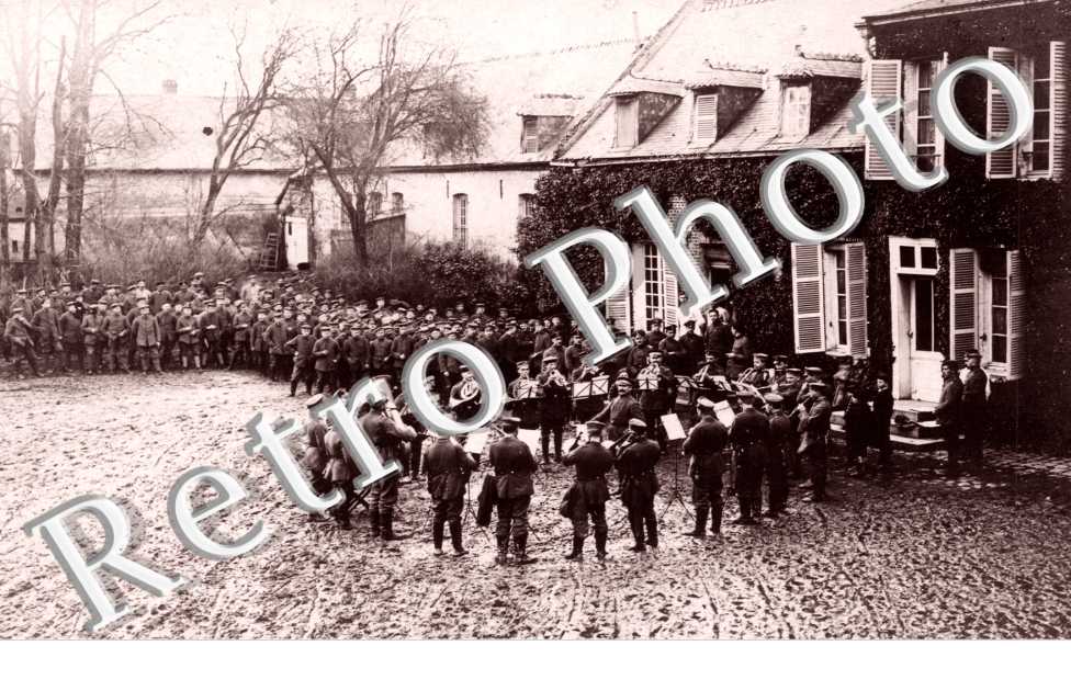 une Ceremonie Fanfare militaire allemande en 1918
