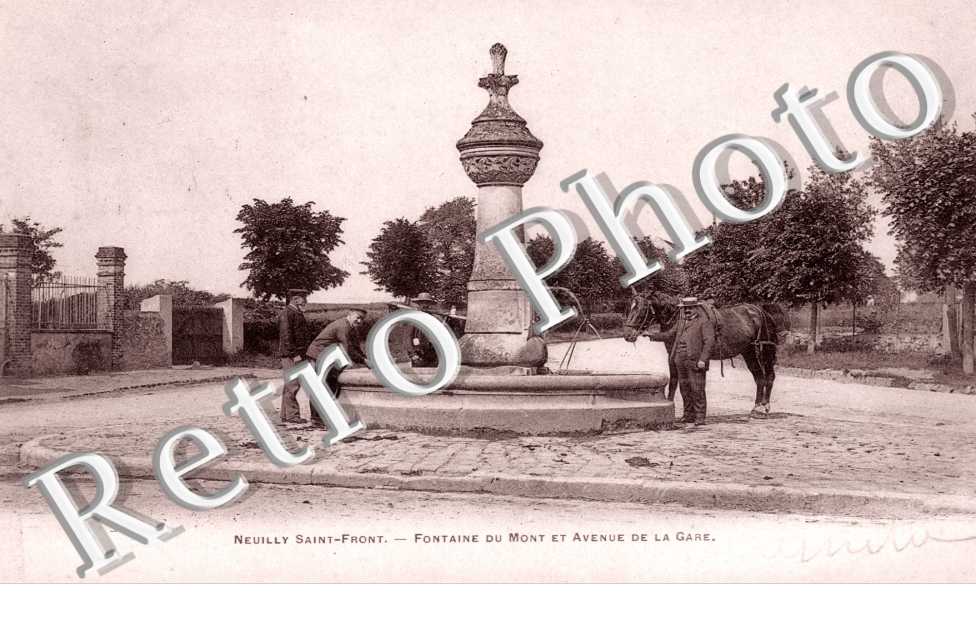 Fontaine du Mont et Avenue de la Gare