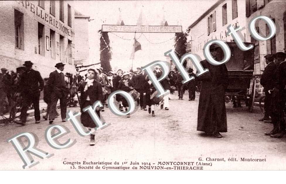 congres eucharistique du 1er juin 1914 Societe de gymnastique du Nouvion-en-Thierache
