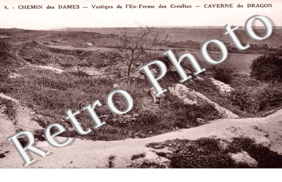 Chemin des Dames, Vestiges de l&#039;ex Ferme des Creuttes et Caverne du Dragon