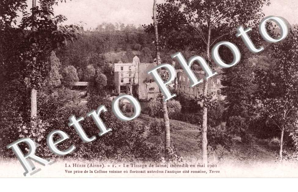 le Tissage de laine incendie en mai 1902