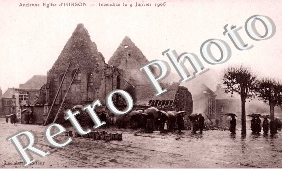 Ancienne Eglise incendiee le 9 janvier 1909
