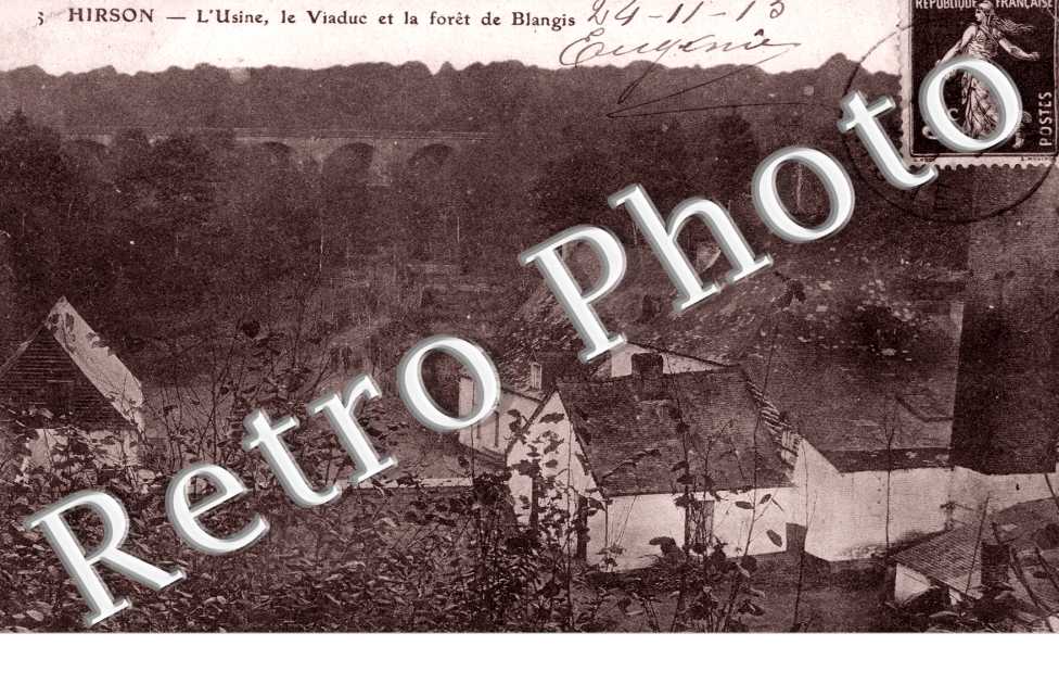 l&#039;usine , le viaduc et la foret de Blangis