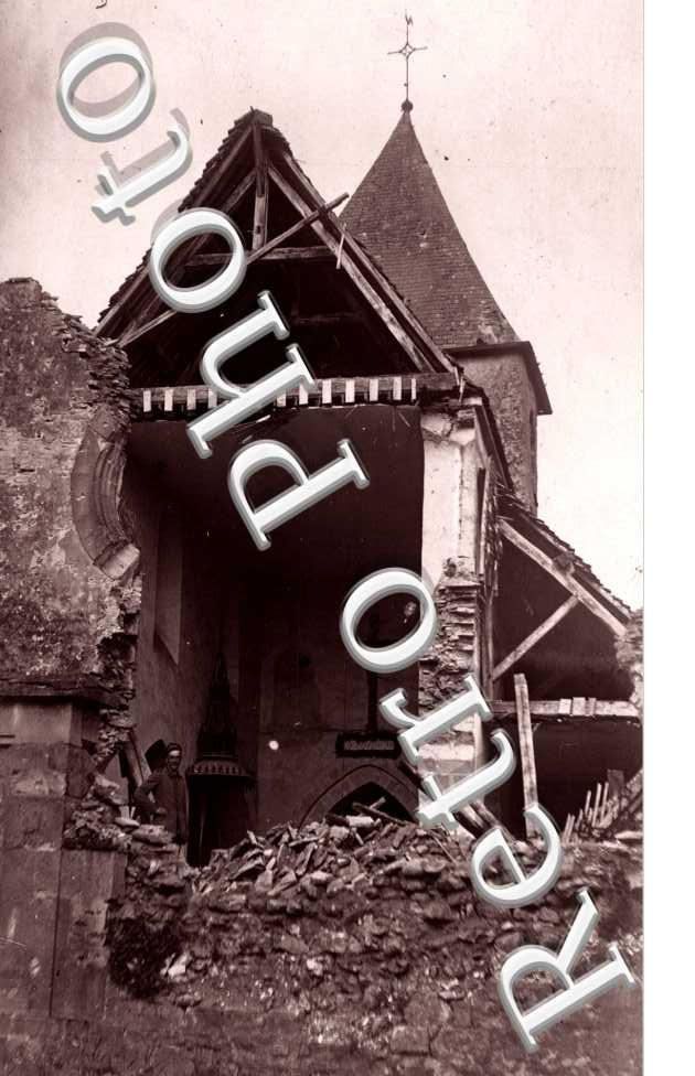 Eglise apres le bombardement