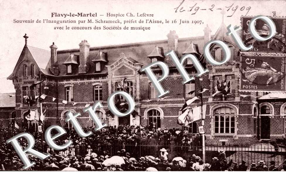 Hospice Ch. Lefevre - Souvenir de l&#039;inauguration par M. Schrameck le 16 juin 1907