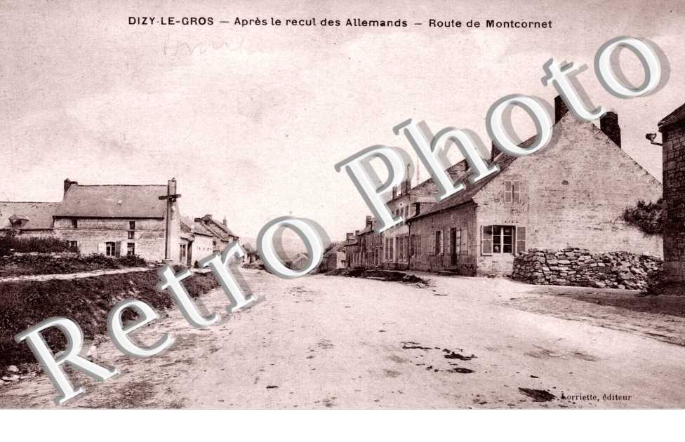 Apres le recul des allemands - Routr de Montcornet