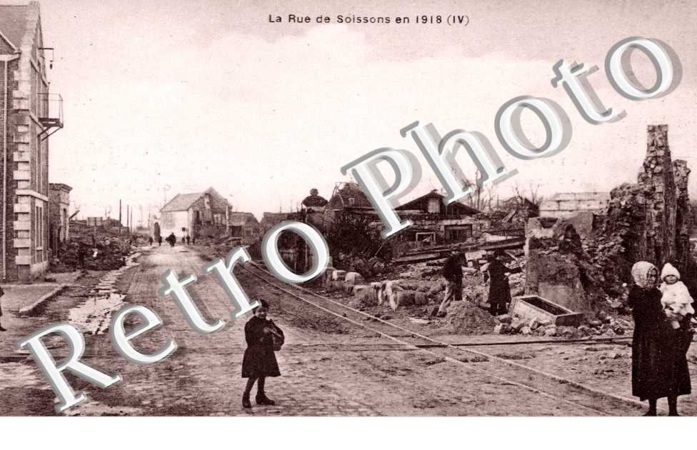la rue de Soissons en 1918